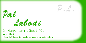 pal labodi business card